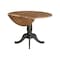 International Concepts Round Round 42 in. Dual Drop Leaf Dining Table - Hickory/Washed Coal, 42 in W, 42 in L, 29.5 in H K45-42DPT - alternate 8